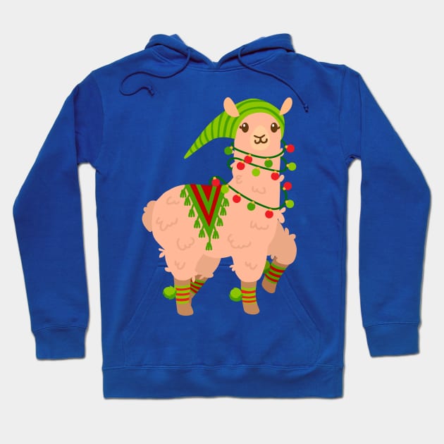 Christmas Llama 2 Hoodie by holidaystore